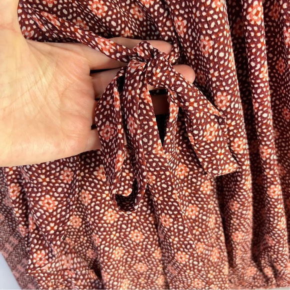 Band of Gypsies Crinkle Gauze Faux Wrap Dress NWT - Picture 7 of 14